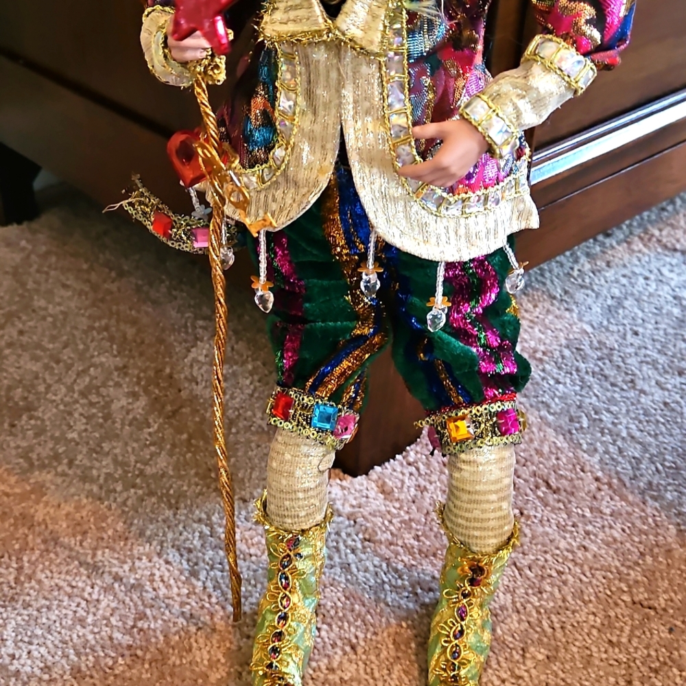 Colorful Jester Doll with Bells - Picture 5 of 5